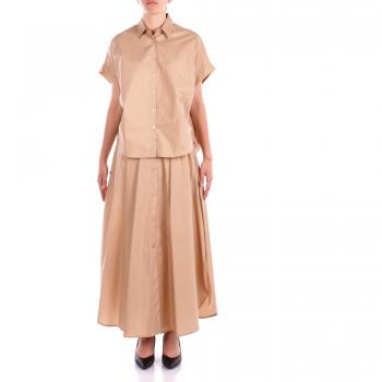Manila Grace N227CU Shirt in Beige