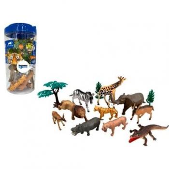 CUBO ANIMALES SALVAJES 13 PIEZAS D6401