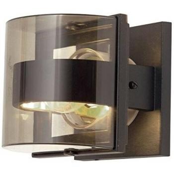 Netlighting Frida 1 Light Indoor Small Wall Light Graphite IP54 E27