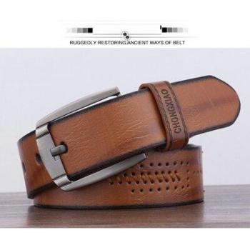 Men's Thread Pin Buckle Belt