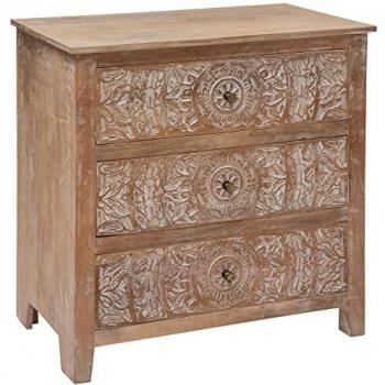 Cassettiera a 3 cassetti shirel in mango Atmosphera Créateur D'intérieur