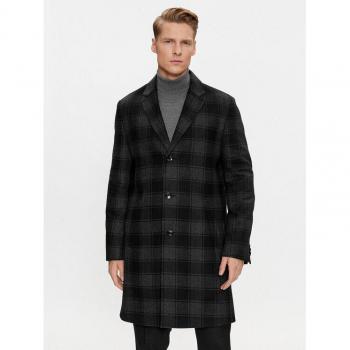 Boss H-Hyde-C-224 Wollmantel in Schwarz