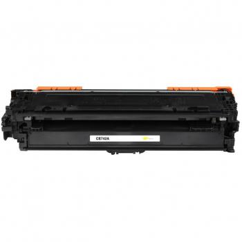 PrintGoedkoper toner HP CE742A Geel