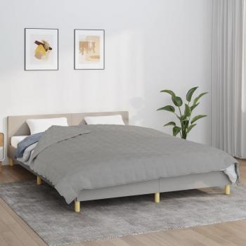 Weighted Blanket - Grey, Size 200x200 cm, Weight 9 kg, Fabric, Vidaxl