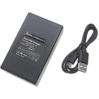 Batterie Chargeur VHbw Double USB pour Sony RX100 II et Caméras DSLR