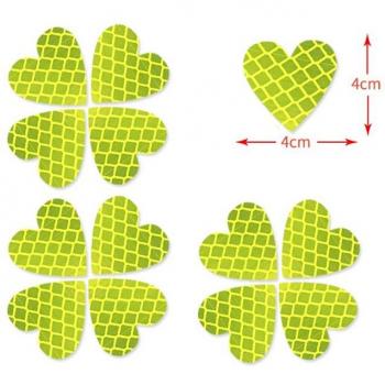 Love Heart Reflector Strips for Cars - 12 Pcs