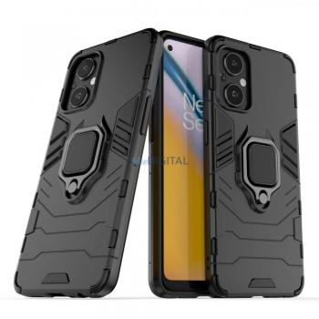 Custodia Ibrida Magnetica Hurtel Ring Armor per OnePlus Nord N20 5G – Nero