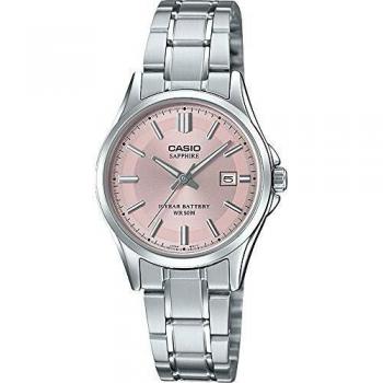 Casio Damen Analog Uhr LTS‑100D‑4AVEF – Edelstahlarmband