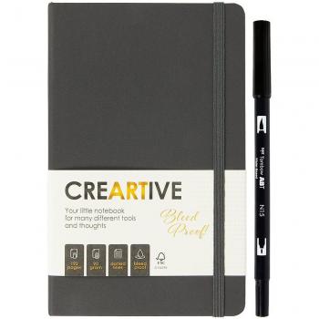 Bullet Journal Creartive 96 blad 90g prickad svart A5