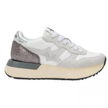 Sun68 Sneakers Estrella Brillante Negra y Plateada