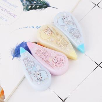 Corrección Escolar Kawaii en Blanco – 2 Unidades