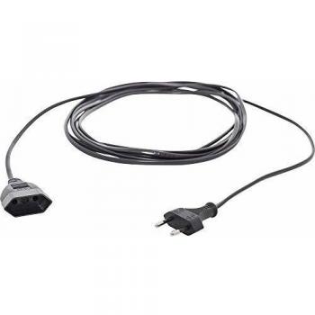 HAWA R698 16A Black Flat Extension Cable 5.00m H03VVH2-F 2X 0.75mm²