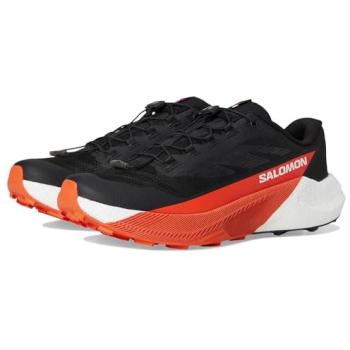Salomon Pulsar Trail Running Shoes Black/White/Cherry Tomato UK 10 Men