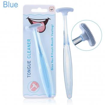 Rascador de lengua de silicona suave, cuidado dental, 1 ud
