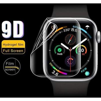 Película de hidrogel 2x para Apple Watch (5, 4, 3, 2, 1) - Protección de pantalla no de vidrio (44mm, 40mm, 42mm, 38mm)