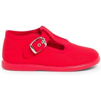 Zapatos Infantiles de Lona con Hebilla