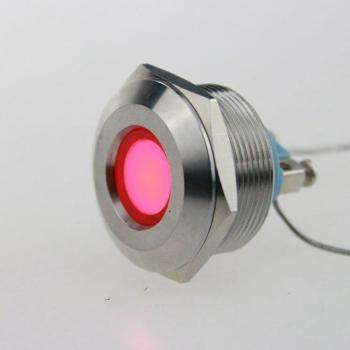 10 PCS 25mm LED Multicolor Metal Light 220V