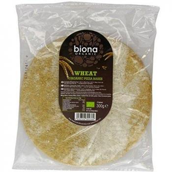 Organic Wheat Pizza Bases x 2 300g (Biona)