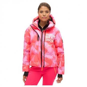 Puffer Giacca Cappuccio Rosa Intenso