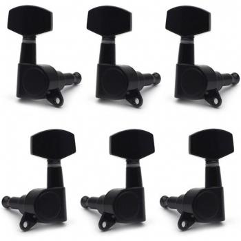 Big Square Electric Guitar Machine Heads - Black/Gold/Chrome