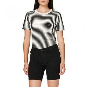 Vero Moda Pantalones Cortos de Jean VMHOT Seven NW DNM, Azul, XL para Mujer
