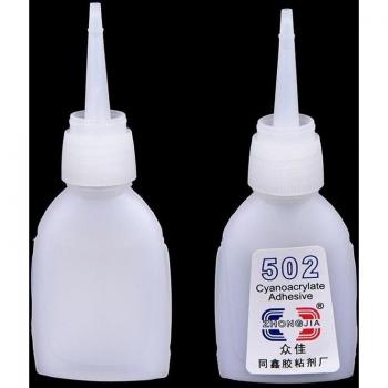 502 Instant Super Glue - Quick-Drying Cyanoacrylate Adhesive for Strong Bonds on Leather, Rubber, and Metal (5g)