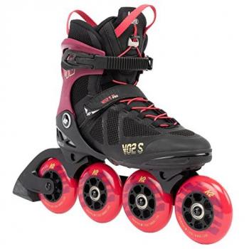 K2 VO2 S 90 Short Cuff Inlineskates Damen burgundy pink