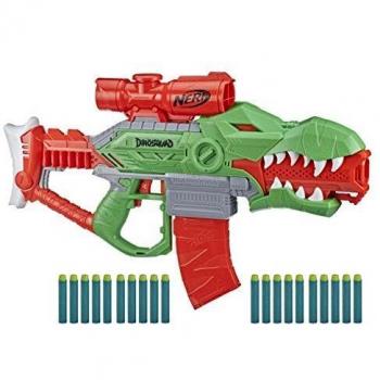 0-Dart Clip, 20 Nerf Darts, 10-Dart Storage- T-Rex Dinosaur Design