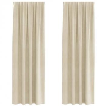 Tenda Blackout 140x225 cm Velluto Cremisi con Nastro Alto (2 Unità) – Vidaxl