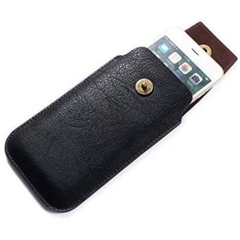 Funda de Piel Vertical con Cierre Magnético para EVERCOSS XTREAM 2 PLUS (2020) - Negra
