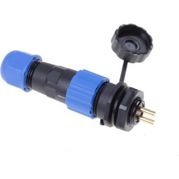 2-poliger wasserdichter IP68 Stecker-Steckdose SP13-2