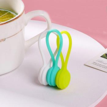 Kopfhörer Kabel Wickler aus Silikon (3 Teile/Paket)