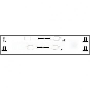 Remax HT Ignition Leads Cable Set with Resistive Cable and 5 Leads (For Subaru Leone)
