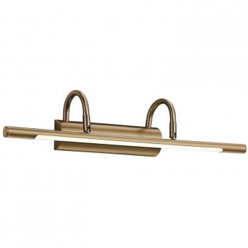 Iluminador de cuadro “Trio” con acabado latón viejo