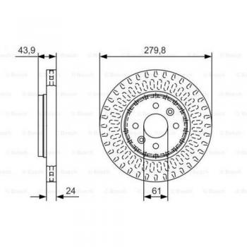 Bremsscheibe Bosch 0 986 479‑A85 für Renault/Dacia