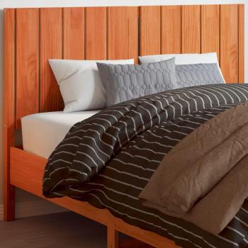 VidaXL 135 cm Solid Pine Headboard in Wax Brown