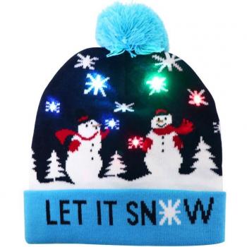 Sparkle Knit LED Holiday Hat for All Ages