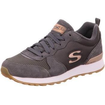 Baskets SKECHERS 111 Femme - Gris et Or - Lacets - Matériau Synthétique