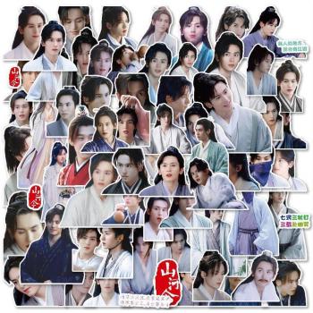 60Pcs Shan He Ling Photo Stickers - DIY Mobile and Computer Decor