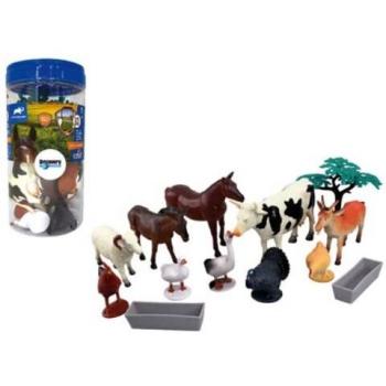 Set con 13 figuras animales de granja realistas de Discovery Channel