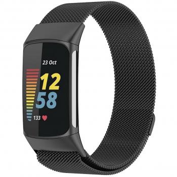 Hochwertiges Stahl Mesh Armband für Fitbit Charge 6/5