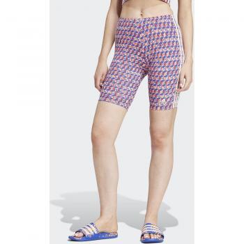 Adidas Mallas Cortas Adidas x Farm Rio Corte Medio Bold Azul - Mujer