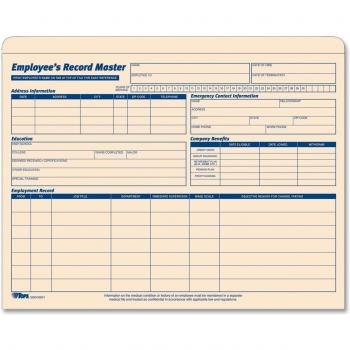 Portafolio Registro Empleado Maestra, 9 ½ x 11 ¾, 10pt Manila, 15 Unidades