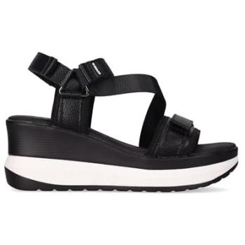 Chika 10 ROCO 07 Sandalia de Cuña Negra para Mujer