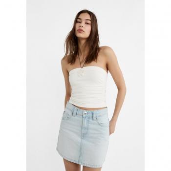 Denim Mini Gonna D60 SLAVATO Blu 42