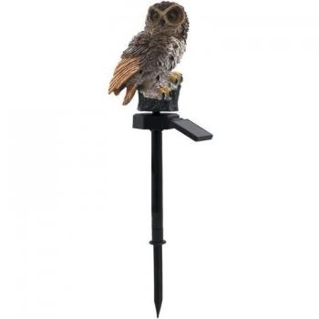 Ornement hibou lumineux extérieur