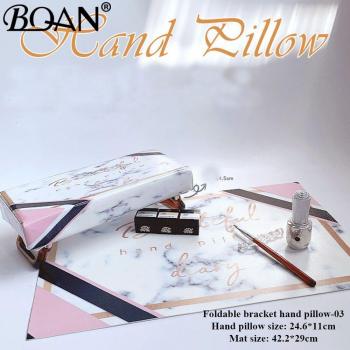 BQAN Foldable PU Leather Arm Rest for Nail Art