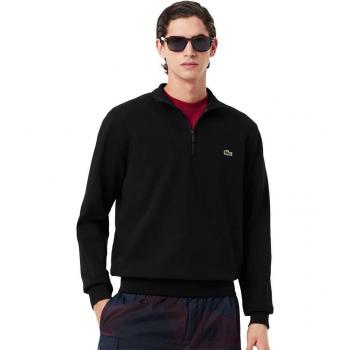 Sudadera Lacoste Media Cremallera Negra - L