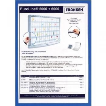 Franken Dokumentenhalter magnetisch A5 blau VE=5 Stück