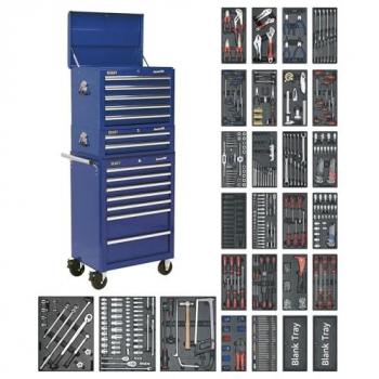 Sealey Tool Chest Combination 14 Drawer with Ball Bearing Slides - Blue